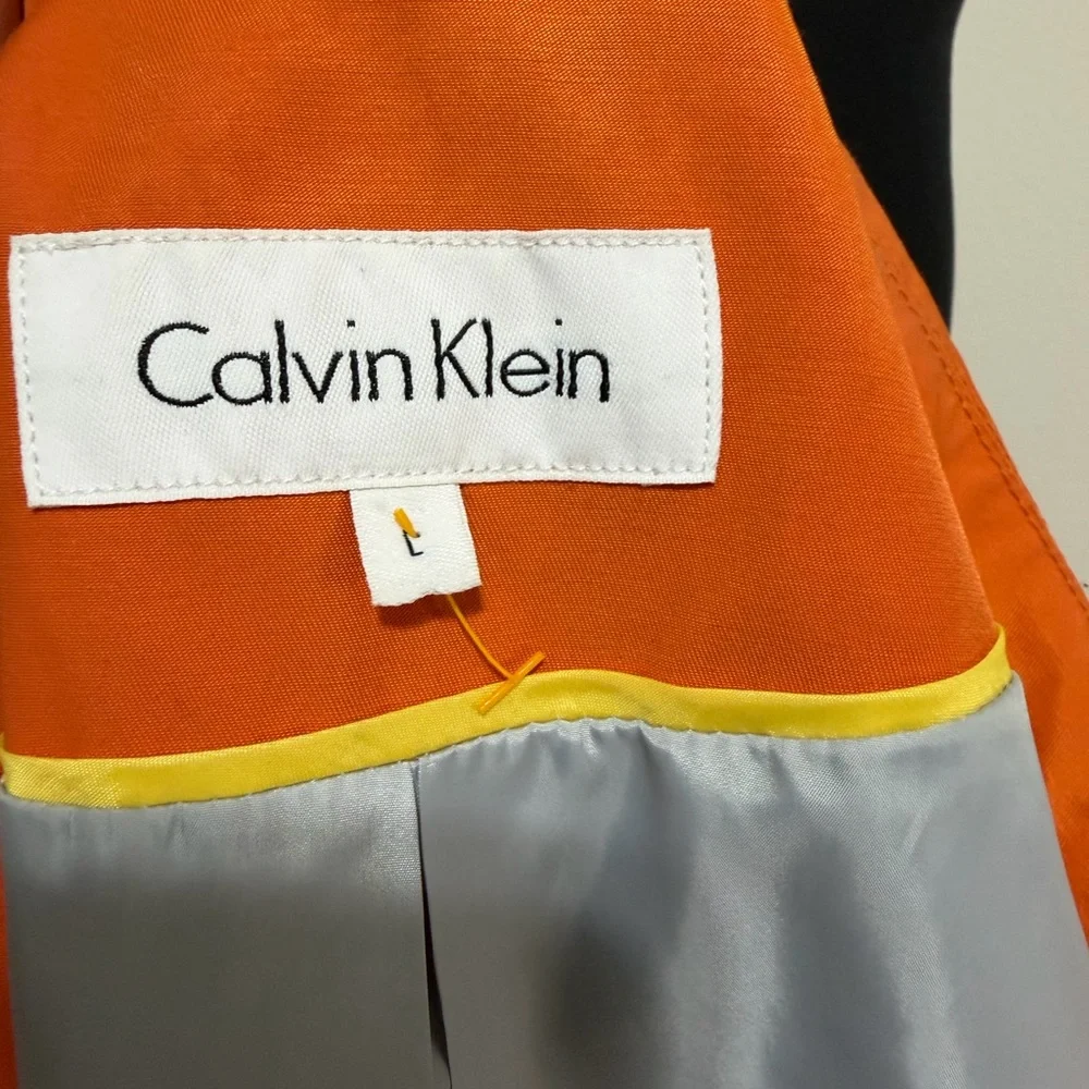 Calvin Klein Orange Women's Rain Coat